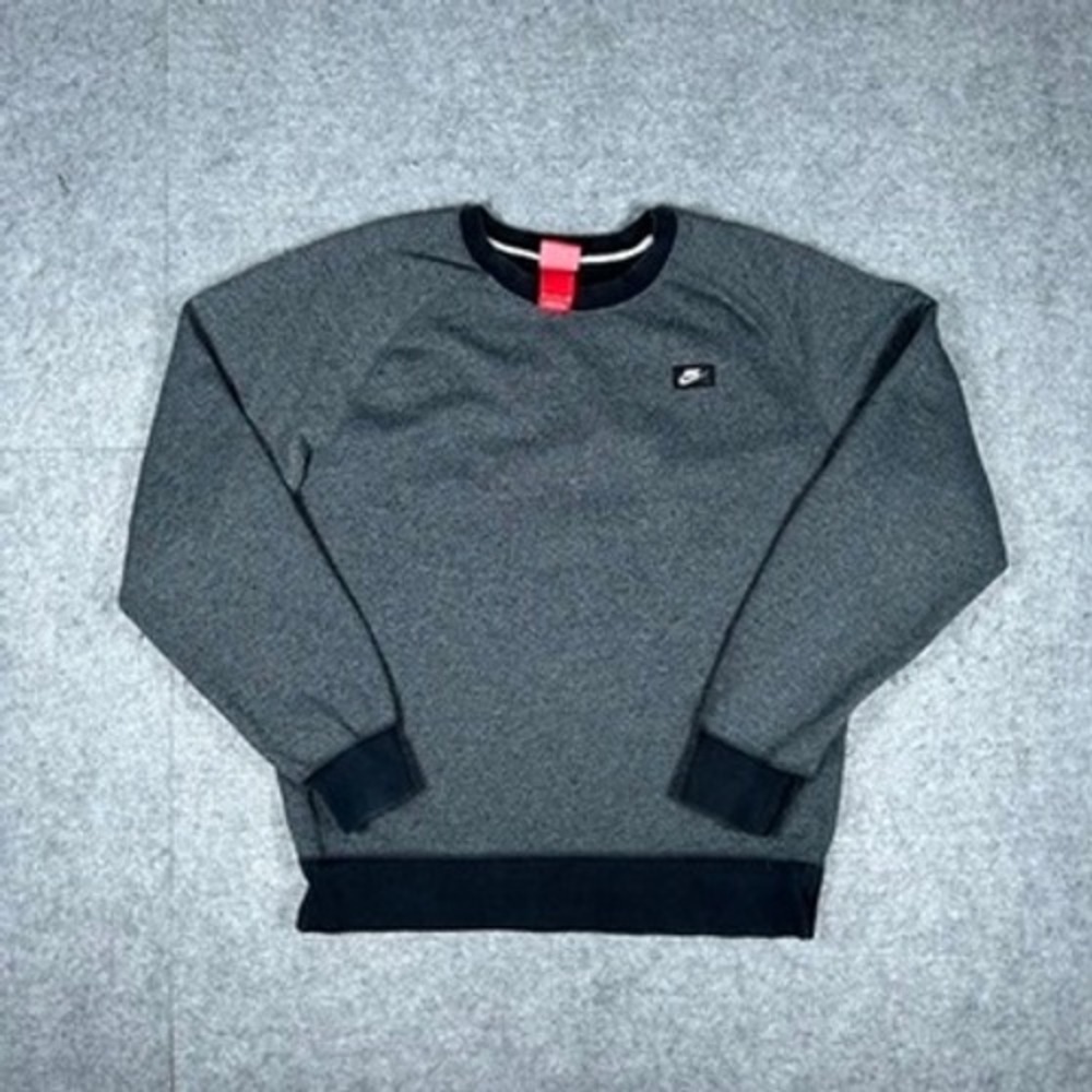 Nike sweatshirt mens S Gray Crewneck Pullover Sportswear Tech Fleece Activewear